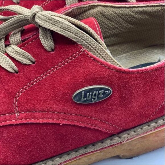 Lugz Red Leather Suede Men\'s Shoes Size 10.5 main image 7